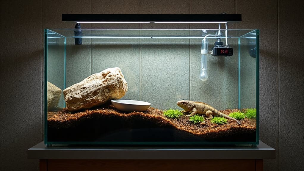 stable heat and uvb setup