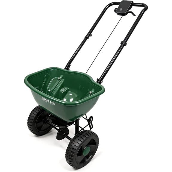 15L Walk-Behind Broadcast Spreader for Seed & Fertilizer