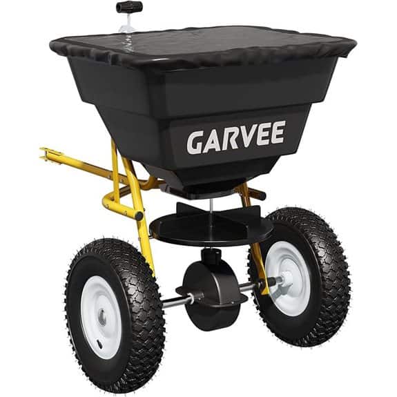 Tow-Behind Broadcast Spreader 85 LBS with Hitch