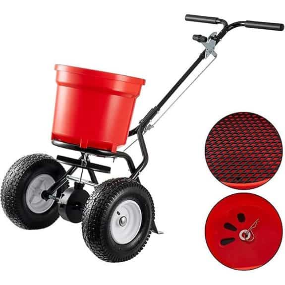 90 LB Walk-Behind Broadcast Lawn Spreader
