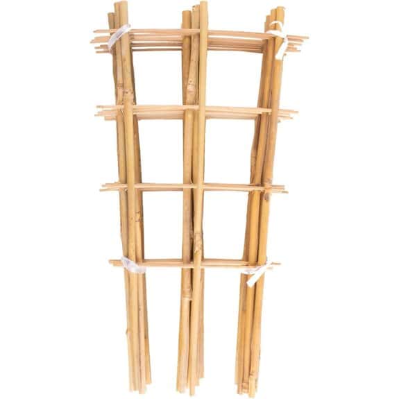 Avalution 10 Pack Bamboo Fan-Shaped Plant Trellis