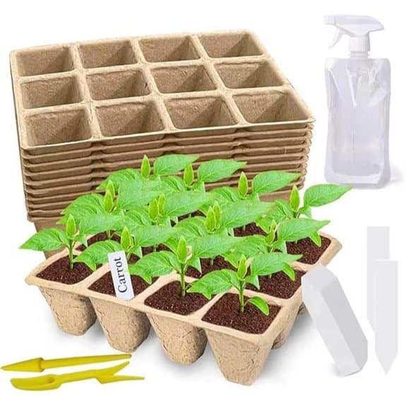 120-Cell Biodegradable Seed Starter Kit (10 Pack)