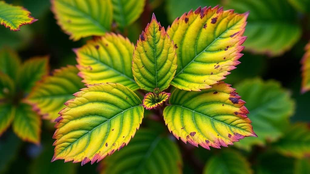 blueberry leaf disease identification