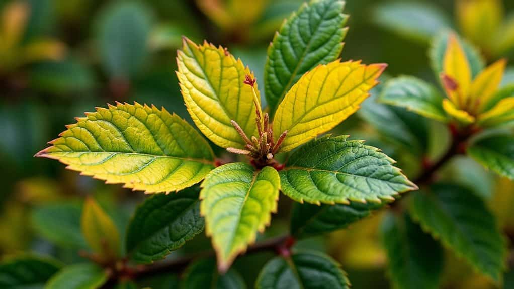 blueberry leaves turn yellow