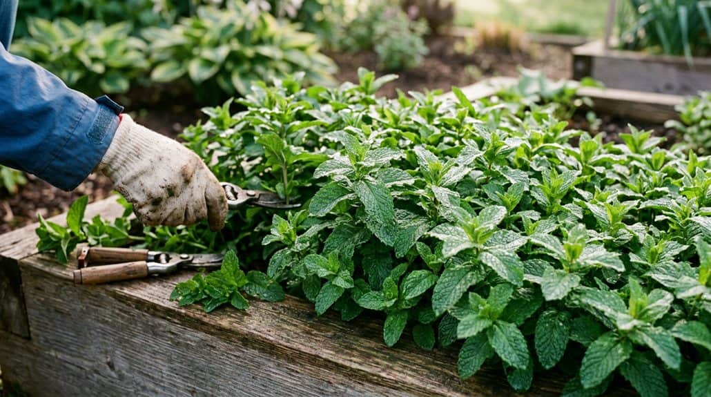 controlling mint in gardens