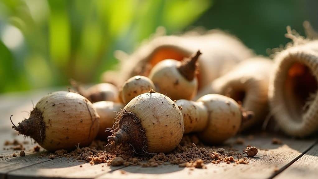 cure bulbs in warm dry air
