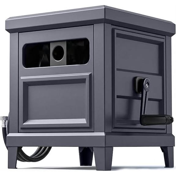 Heavy Duty Metal Garden Hose Reel Box
