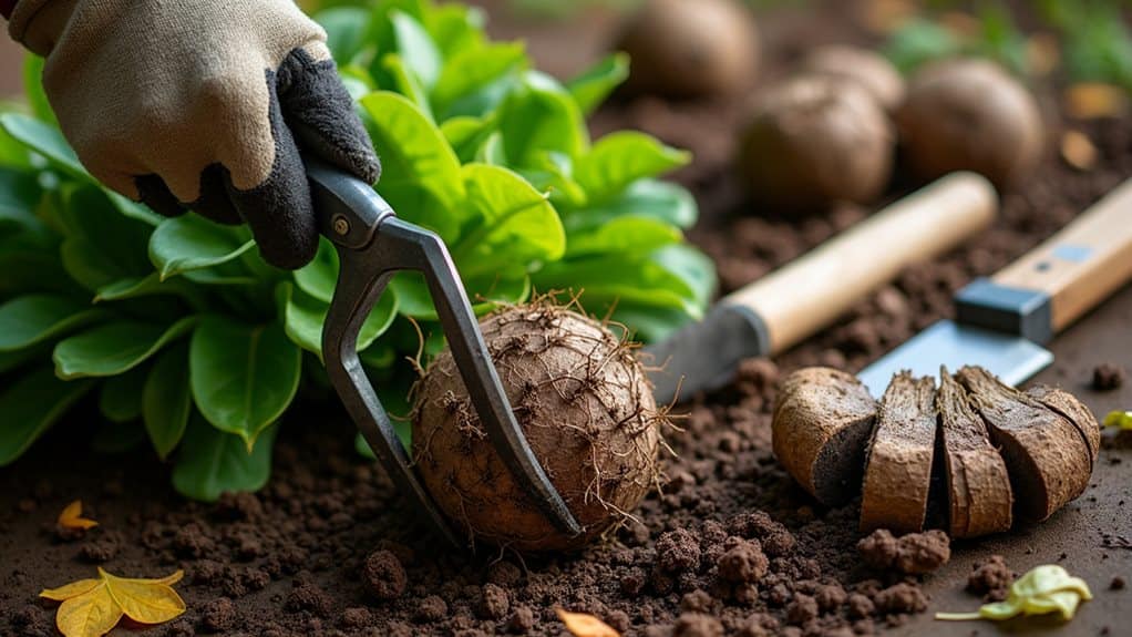 essential tools for dividing hostas