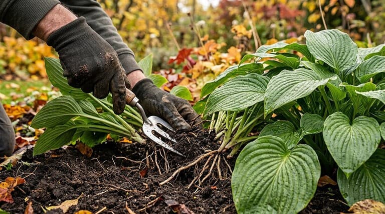 fall hosta dividing tips