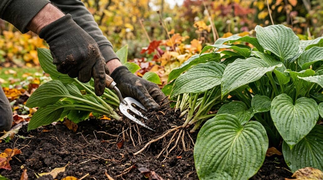 fall hosta dividing tips