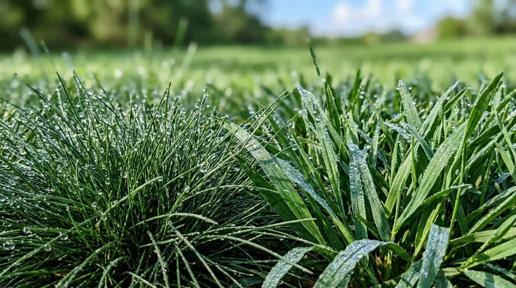 fescue vs bluegrass comparison