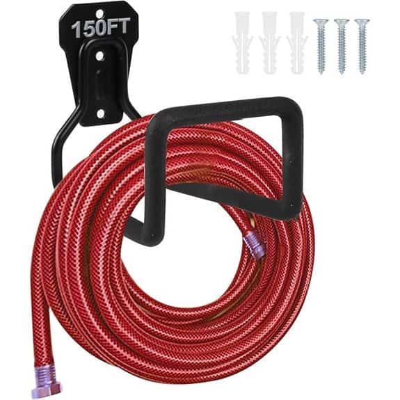 PeoMev Metal Wall-Mounted Garden Hose Holder