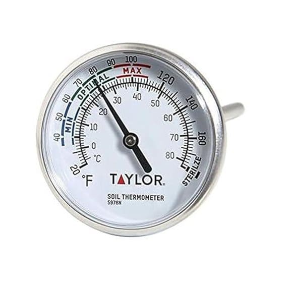 Taylor Soil Testing Thermometer for Gardening and Lawn