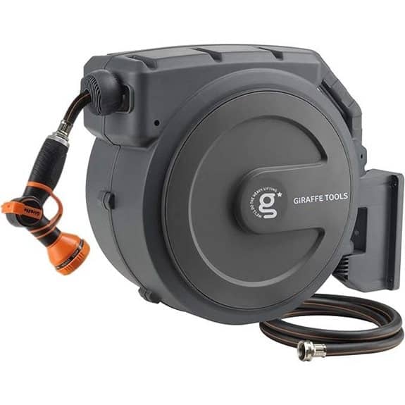 Giraffe Tools Retractable Garden Hose Reel 130ft