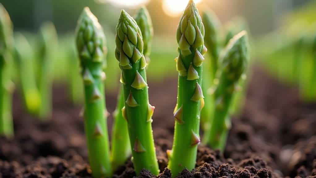 harvest asparagus at proper height