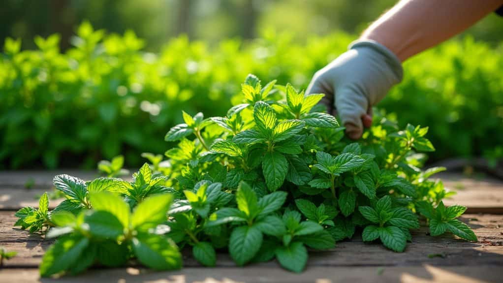 harvest mint regularly weekly