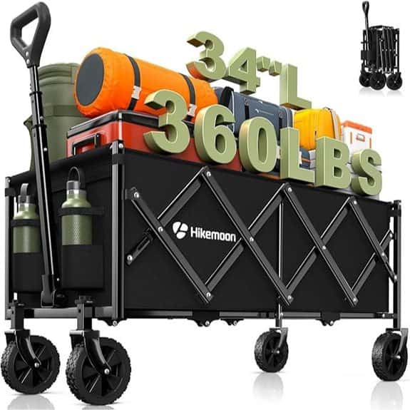 Hikemoon 34 Heavy Duty Foldable Wagon Cart