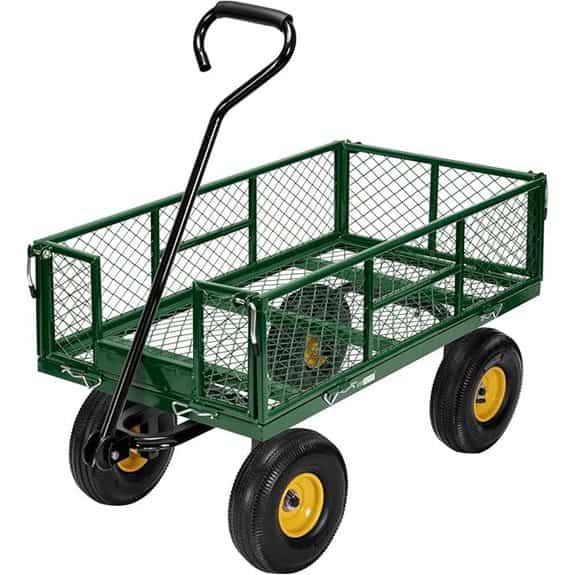 VIVOHOME Heavy Duty Folding Garden Utility Wagon