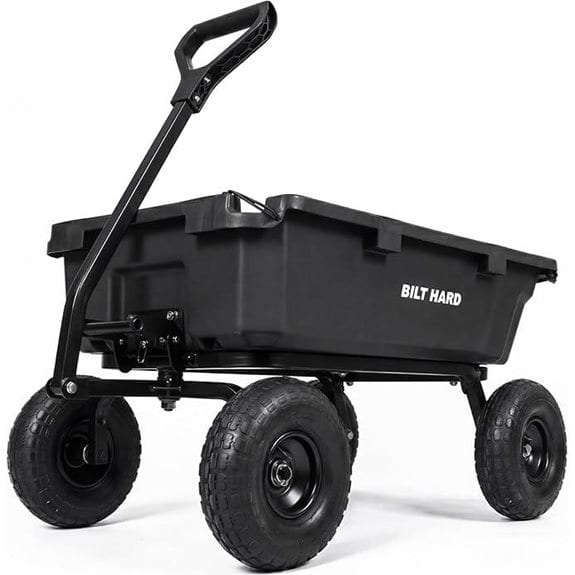 BILT HARD 900 lbs Poly Garden Dump Cart
