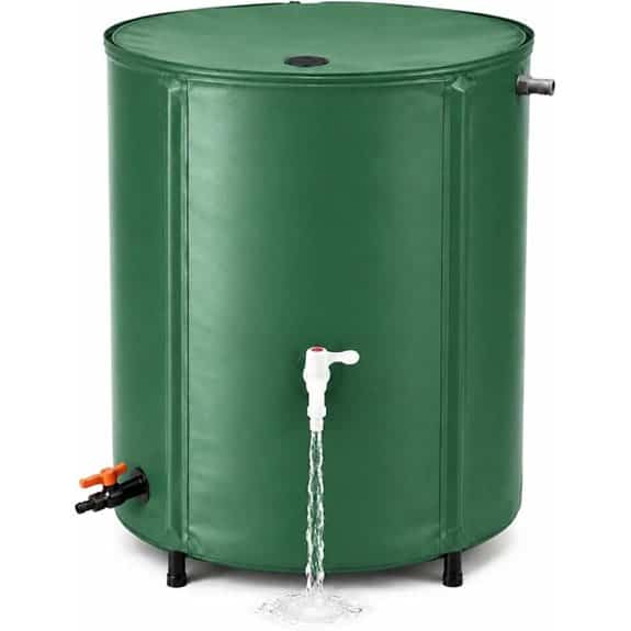 66 Gallon Collapsible Rain Barrel with Spigot