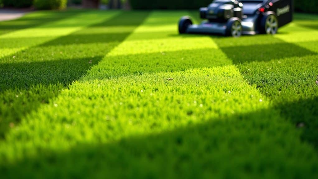 lawn stripes enhance yard appeal