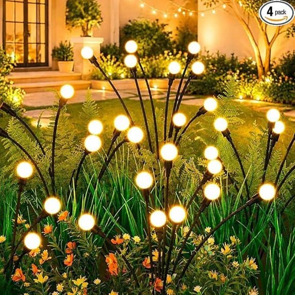 ASMAD Solar Lights Outdoor 4-Pack 32 LEDs