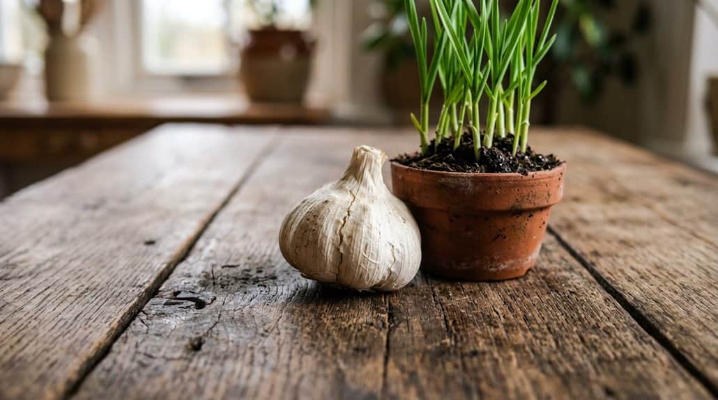 plant garlic cloves properly