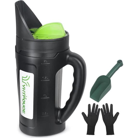 Yhtpouqe Handheld Seed and Ice Melt Spreader