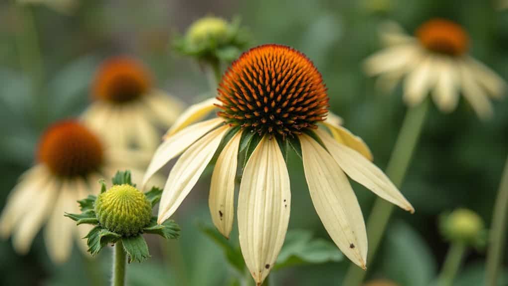 preventing coneflower disease blooms