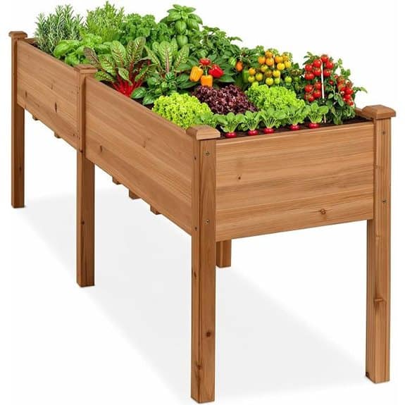 DUMOS Elevated Raised Garden Bed with Liner
