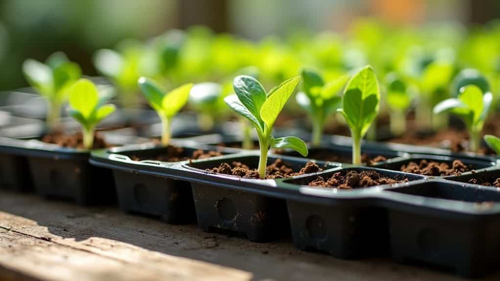 seed tray material and drainage