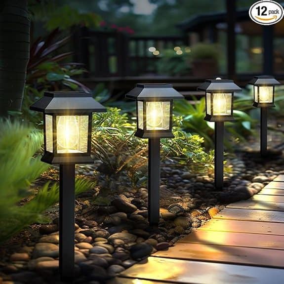 Greluna 12-Pack Solar Outdoor Pathway Lights