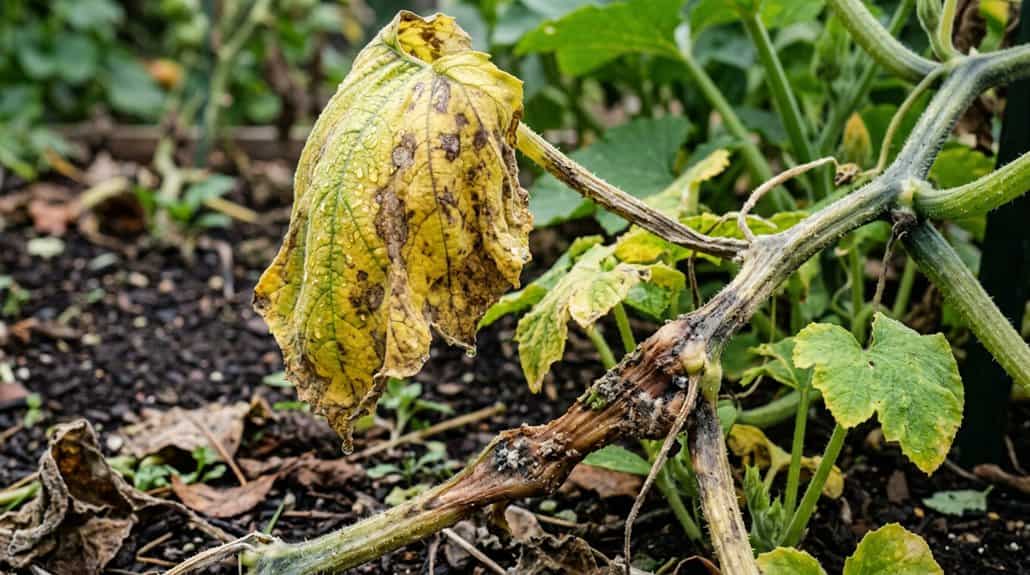 sudden wilt of vines