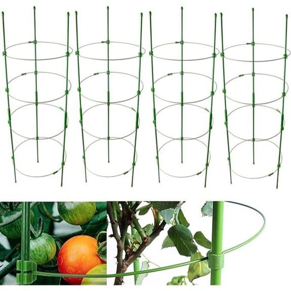4 Pack Adjustable 36 Tomato Plant Support Cages