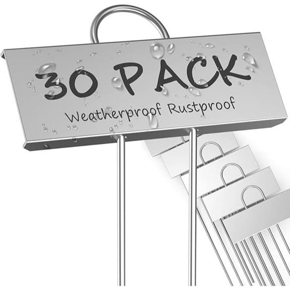 STARTOSTAR 30-Pack Metal Weatherproof Plant Labels
