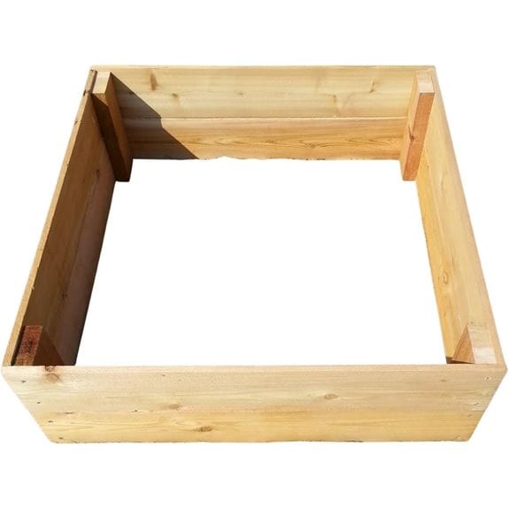 Raised Cedar Garden Bed
