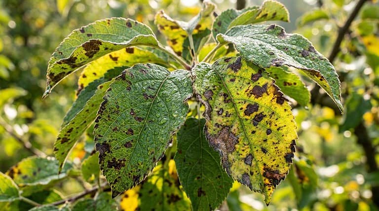 apple leaf spot treatment