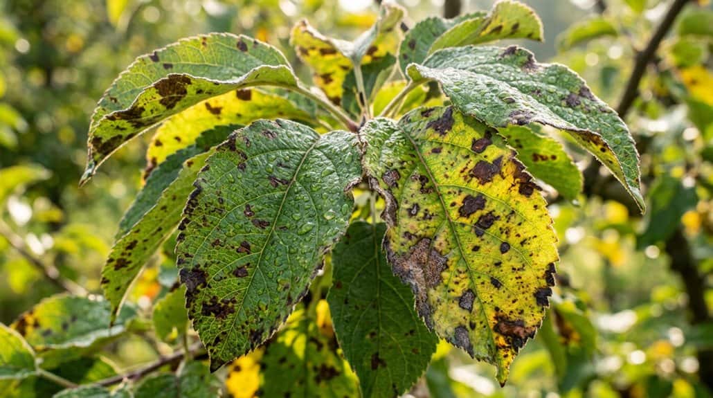 apple leaf spot treatment