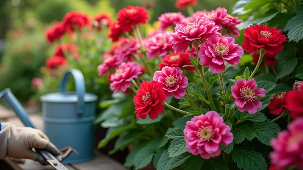 consistent care promotes vibrant blooms