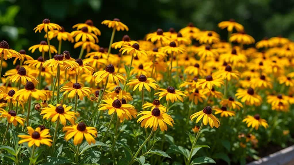 control black eyed susans spread