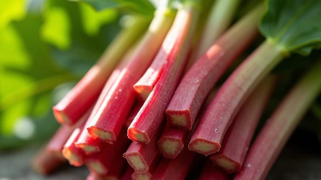 green equals red rhubarb