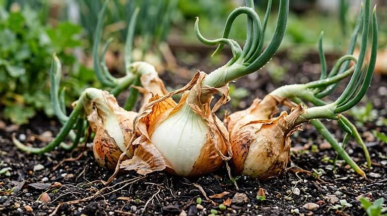 onion flowering and bolting