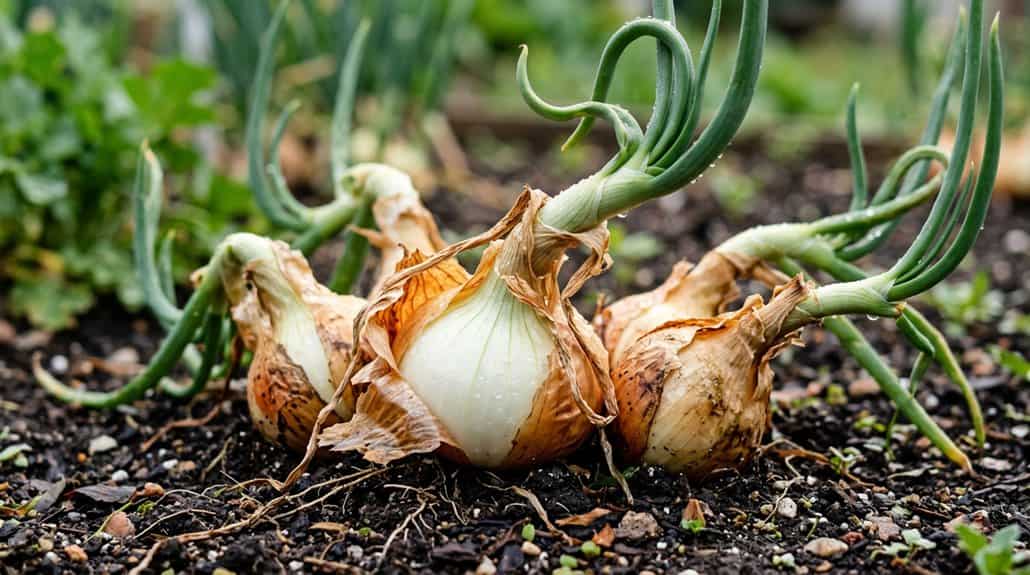 onion flowering and bolting