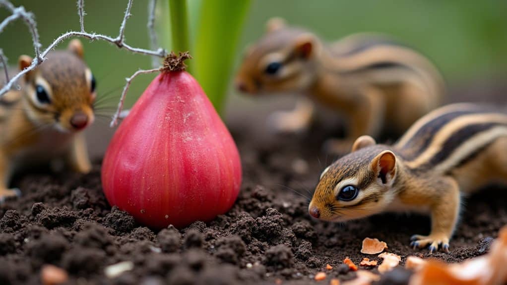 plant bulbs deep use barriers