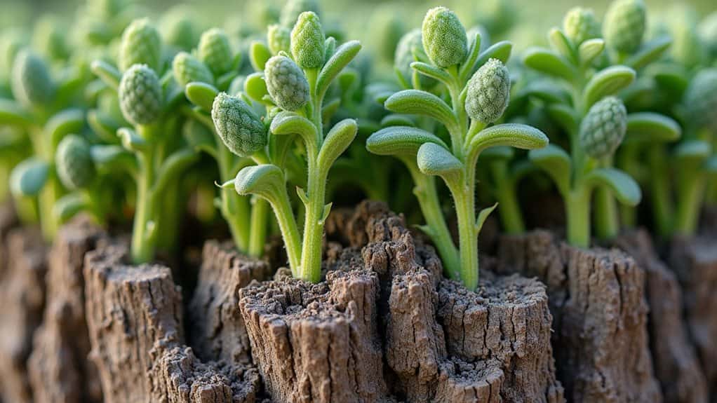sage develops woody stems